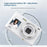 C6S 5K Video Recorder 18X Digital Zoom Dual Screen Digital Camera with LED Fill Light (without TF Card) - White - 6