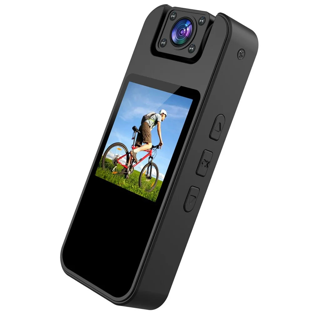 4K Action Camera with 180 Degree Rotating Lens Anti Shake Night Vision HD Video Recorder (without TF Card) - Black - 1