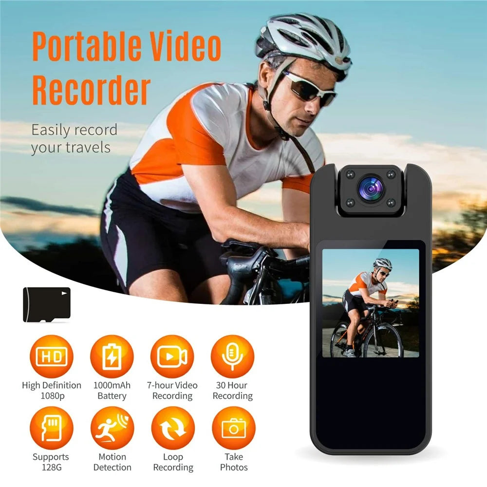 4K Action Camera with 180 Degree Rotating Lens Anti Shake Night Vision HD Video Recorder (without TF Card) - Black - 4