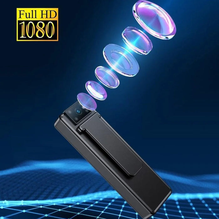 M15 4K HD WiFi Mini Camera Night Vision Clip-On Wireless Cam Video Recorder - Black - 4