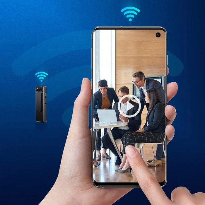 M15 4K HD WiFi Mini Camera Night Vision Clip-On Wireless Cam Video Recorder - Black - 6
