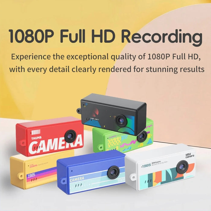 X7 0.96 Inch IPS Screen Retro Thumb Camera 1080P Full HD Recording Mini Digital Camera - Red - 7