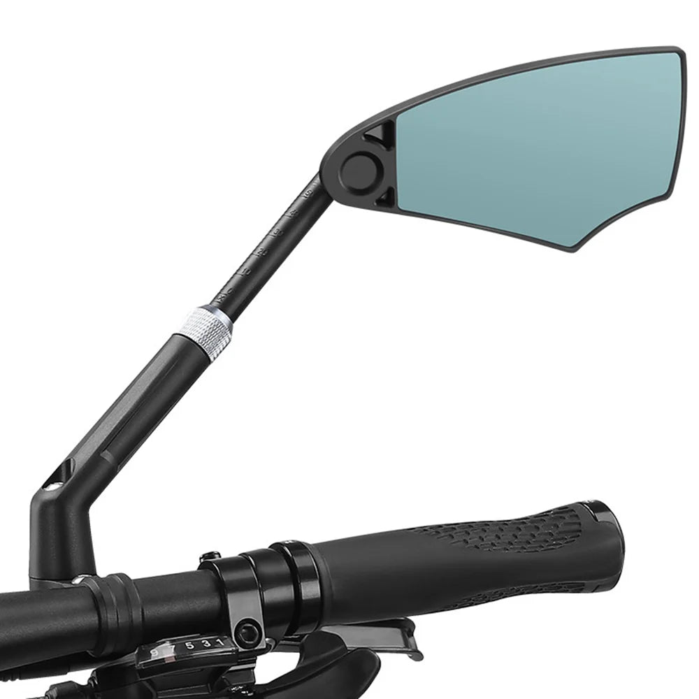 WEST BIKING 1Pc Bike Rear View Mirror with PA Nylon Bracket 360 Degree Rotation Anti Glare Adjustable Bicycle Rearview Mirror - Left - 6