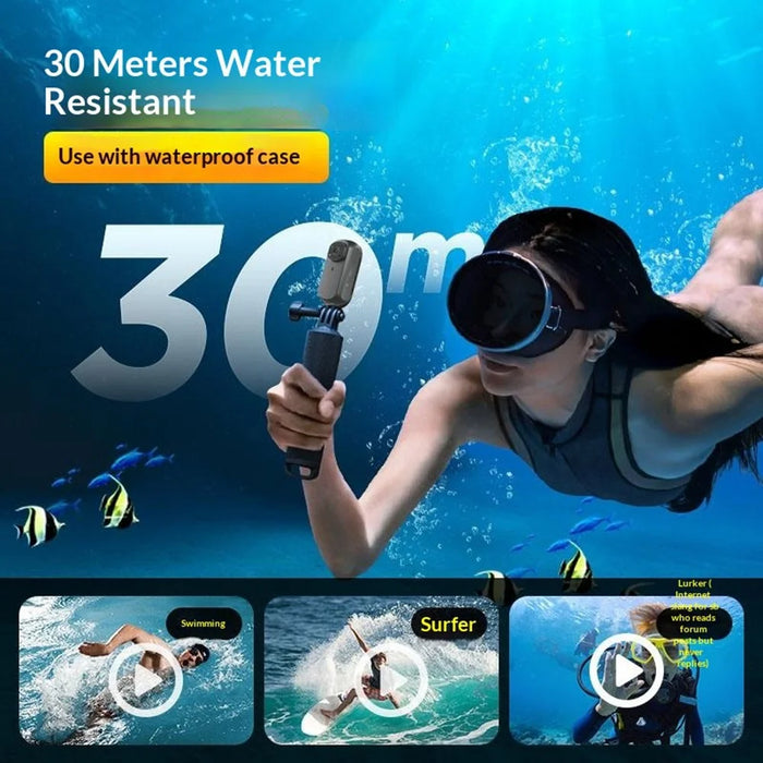M31 4K Action Camera Outdoor Portable Thumb Camera Magnetic Charging 4K HD Pet Vlogger - Black - 5