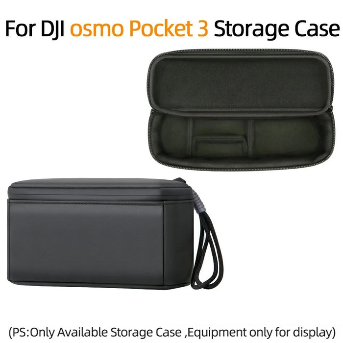 For DJI Osmo Pocket 3 Action Camera Carrying Bag Lycra Portable Storage Case with Hand Strap - Black - 2
