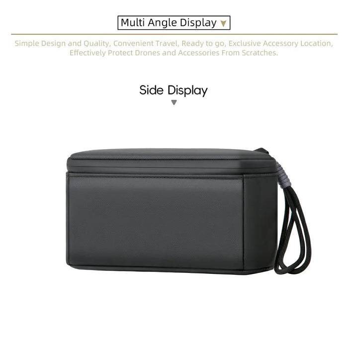For DJI Osmo Pocket 3 Action Camera Carrying Bag Lycra Portable Storage Case with Hand Strap - Black - 7