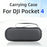 Portable Carrying Case for DJI Osmo Pocket 4 PU Storage Bag Anti-Scratch Protective Hard Shell Pouch - Black - 7