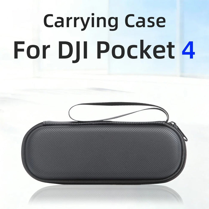 Portable Carrying Case for DJI Osmo Pocket 4 PU Storage Bag Anti-Scratch Protective Hard Shell Pouch - Black - 7