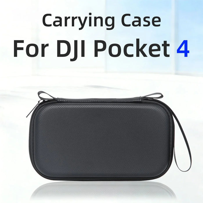 For DJI Osmo Pocket 4 Portable Carrying Case PU Storage Bag Protective Hard Shell - Black - 4