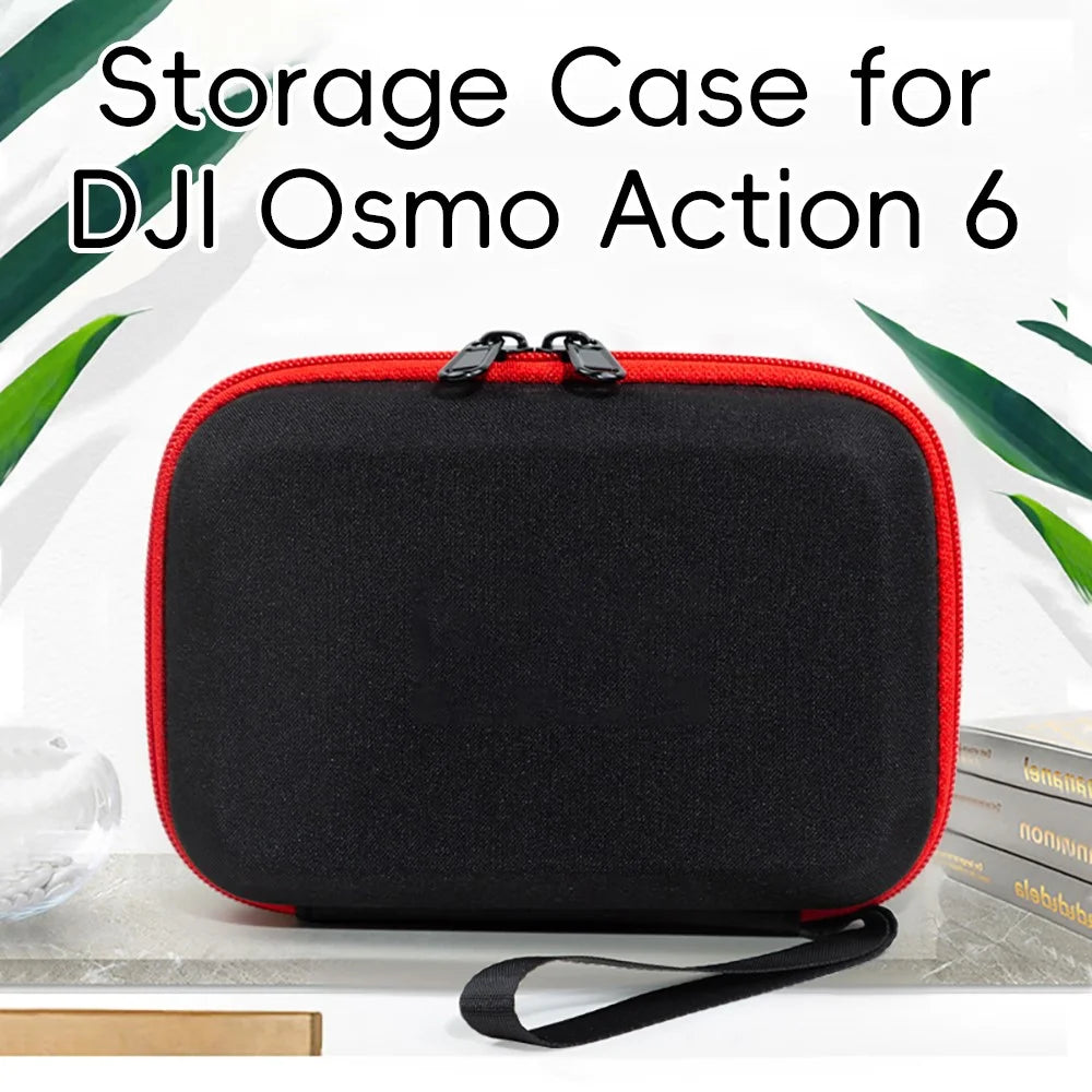 Storage Case for DJI Osmo Action 6 EVA Hard Shell Carrying Case Accessories Organizer Portable Travel Bag - Black - 2