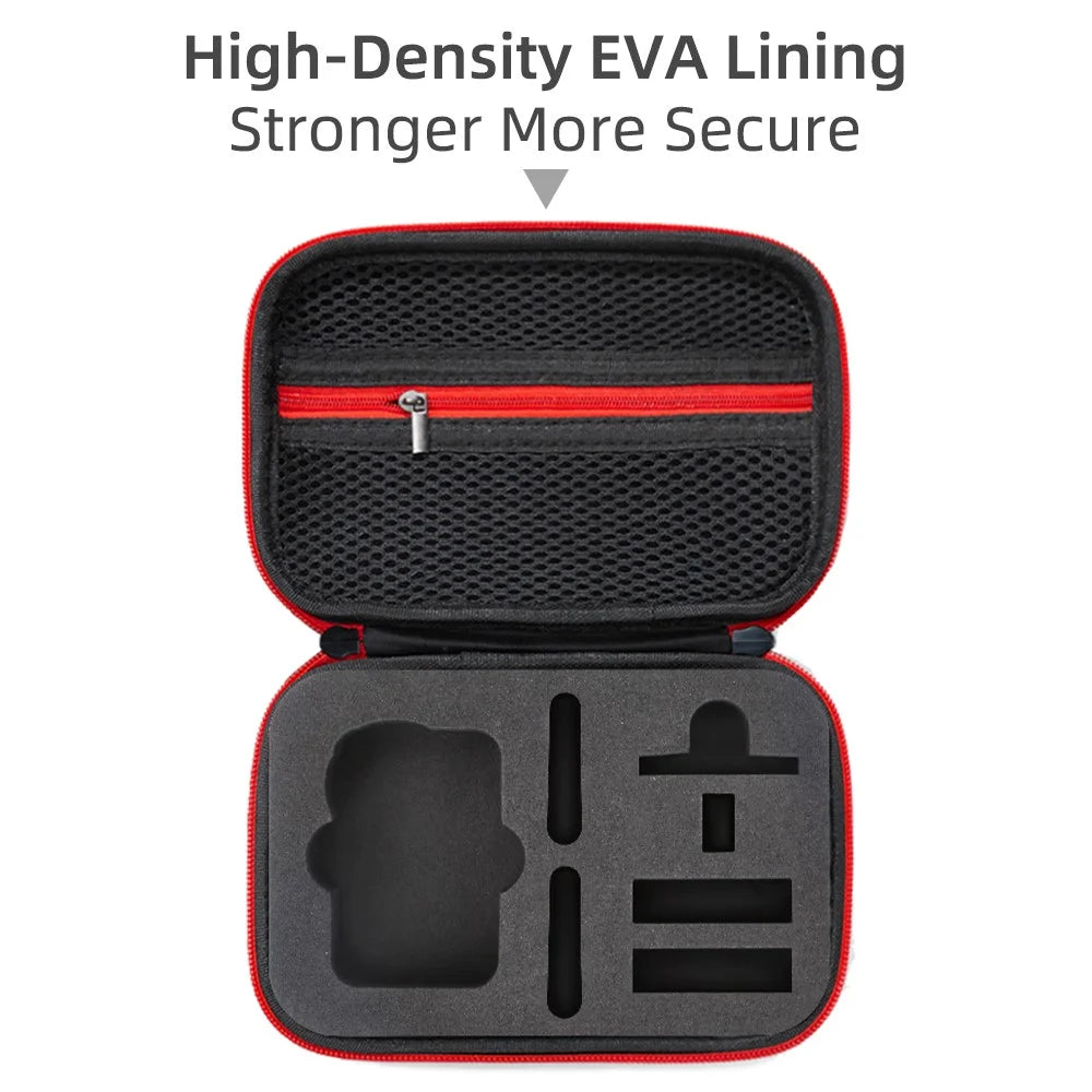 Storage Case for DJI Osmo Action 6 EVA Hard Shell Carrying Case Accessories Organizer Portable Travel Bag - Black - 5