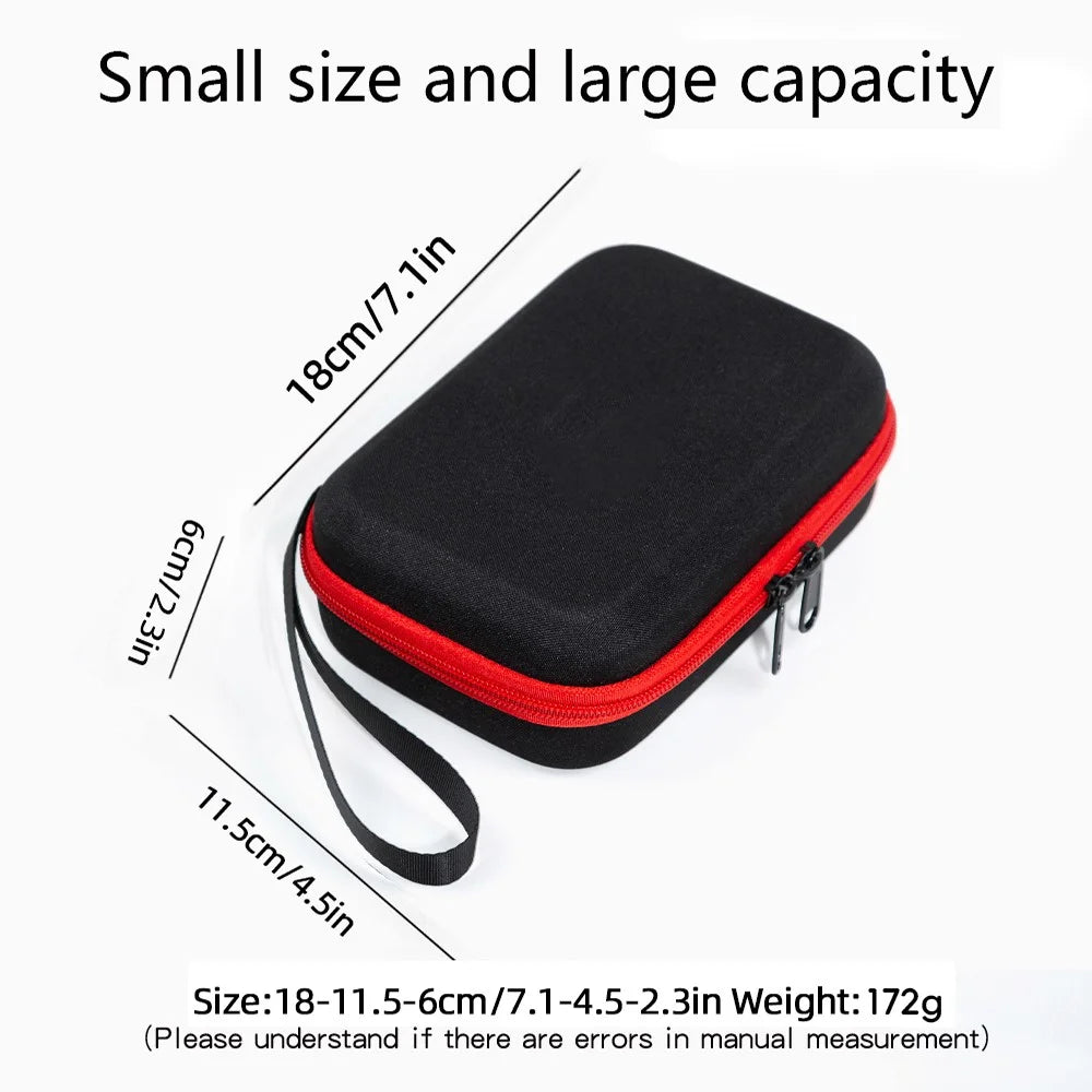 Storage Case for DJI Osmo Action 6 EVA Hard Shell Carrying Case Accessories Organizer Portable Travel Bag - Black - 7