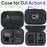 Carrying Case for DJI Osmo Action 6 PU Leather Storage Bag Portable Hard Shell Protective Pouch - Black  /  Logo - 2