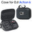 Carrying Case for DJI Osmo Action 6 PU Leather Storage Bag Portable Hard Shell Protective Pouch - Black  /  Logo - 3