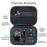 Carrying Case for DJI Osmo Action 6 PU Leather Storage Bag Portable Hard Shell Protective Pouch - Black  /  Logo - 5