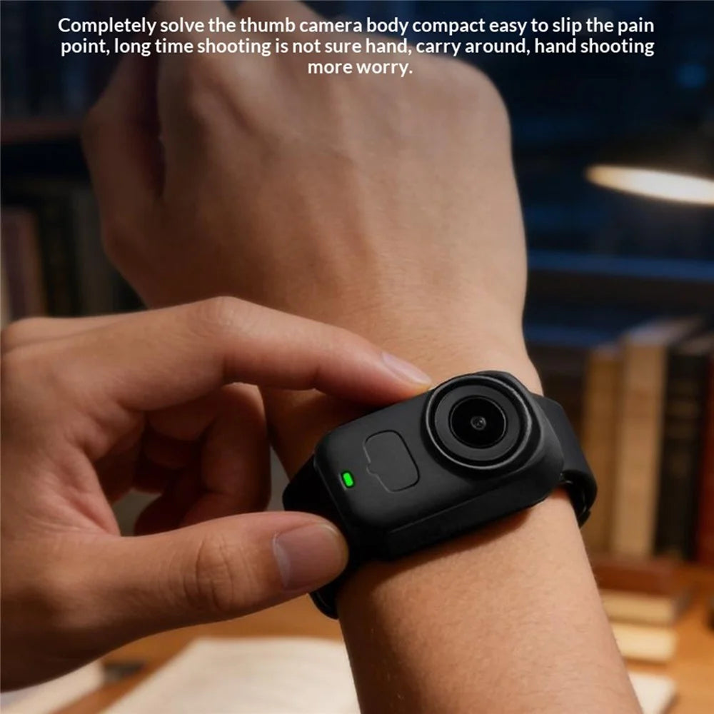 Protective Cover Expansion Band for DJI Osmo Nano Shockproof Silicone Case Wrist Strap - Black - 3