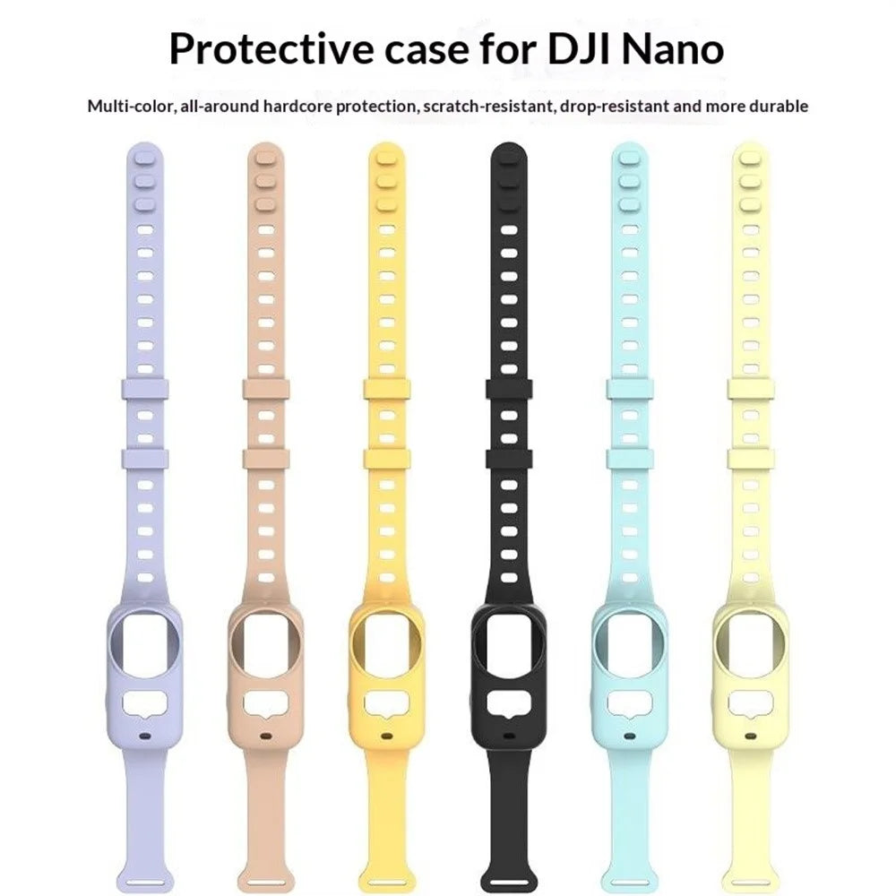 Protective Cover Expansion Band for DJI Osmo Nano Shockproof Silicone Case Wrist Strap - Black - 6