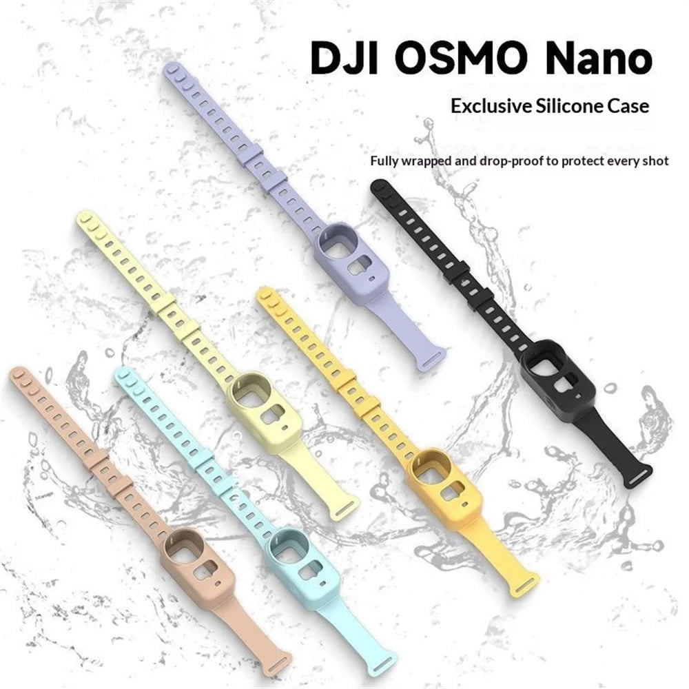 Protective Cover Expansion Band for DJI Osmo Nano Shockproof Silicone Case Wrist Strap - Black - 7