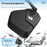 WEST BIKING YP0720055 1Pc Bicycle Rearview Mirror 105x70mm 360 Degree Rotating Wide Angle HD Mirror for Cycling - Left - 6