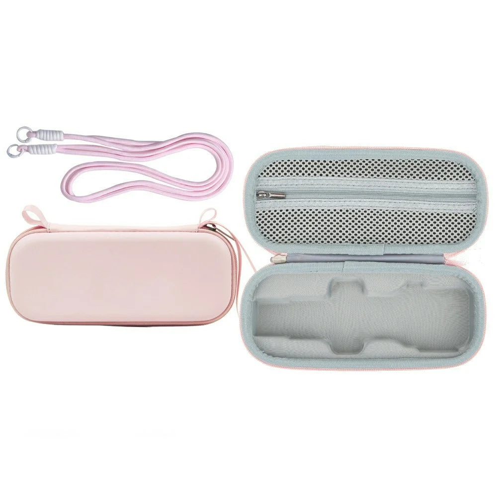 PU Protective Carrying Case for Insta360 Luna Ultra Handheld Gimbal Camera Storage Bag with Shoulder Strap - Pink - 1