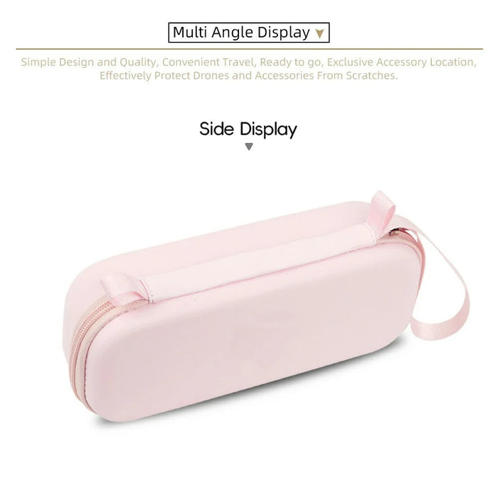 PU Protective Carrying Case for Insta360 Luna Ultra Handheld Gimbal Camera Storage Bag with Shoulder Strap - Pink - 7