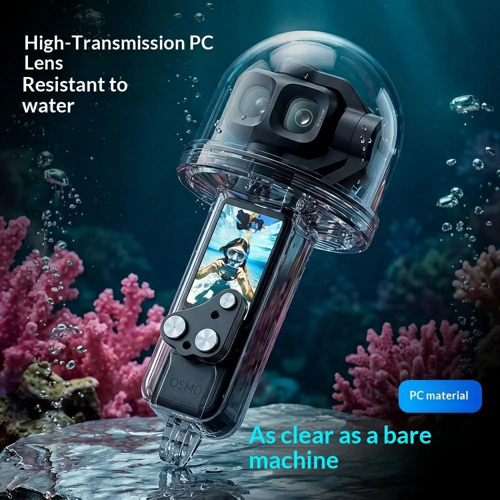 For DJI Osmo Pocket 4P IPX8 Waterproof Housing 50m Underwater Diving Case with Stainless Steel Buttons - 4
