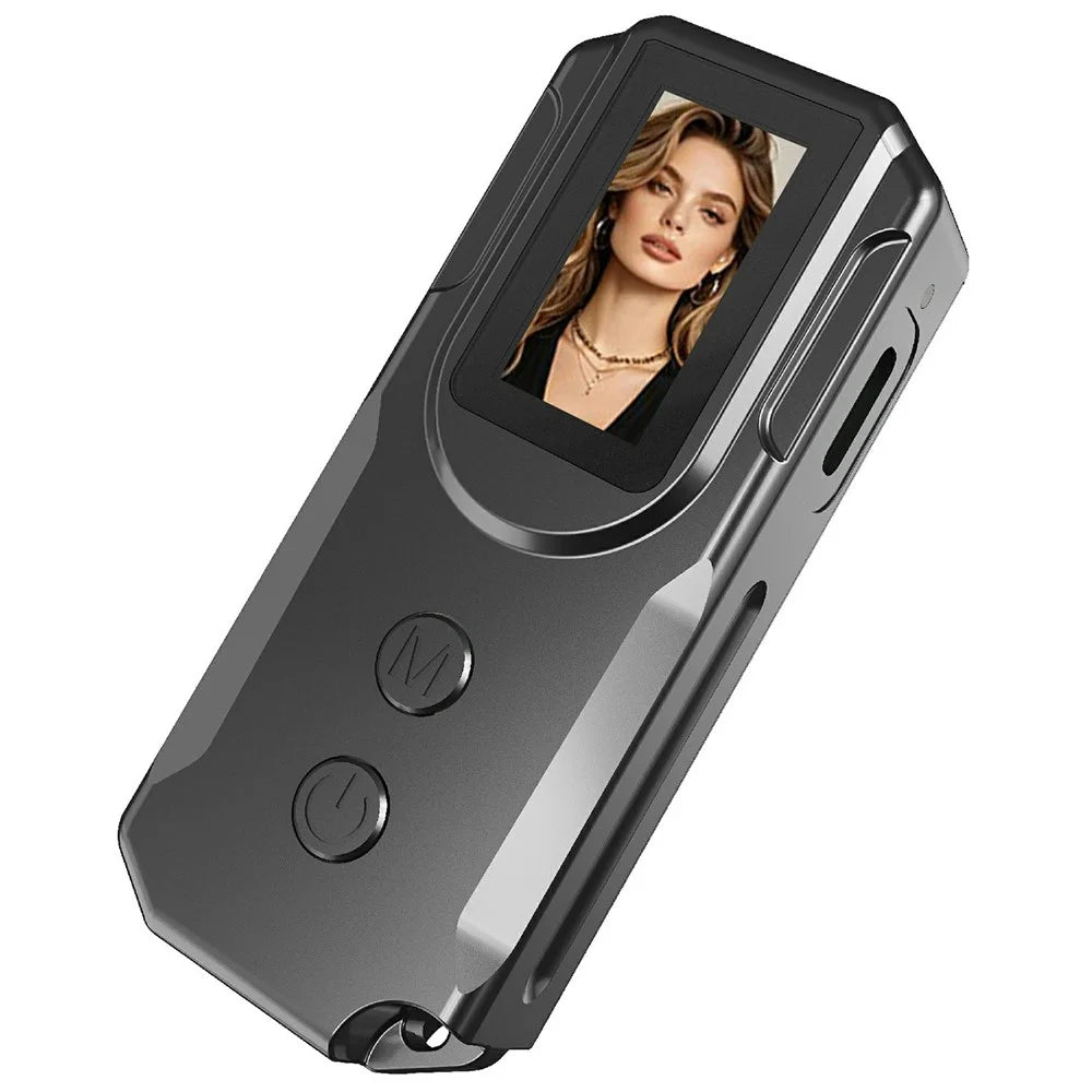 P100 Mini Camera 1080P HD Video Audio Recording Wearable Recorder with Lanyard - Black - 1
