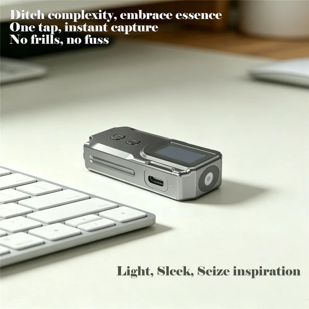 P100 Mini Camera 1080P HD Video Audio Recording Wearable Recorder with Lanyard - Black - 4
