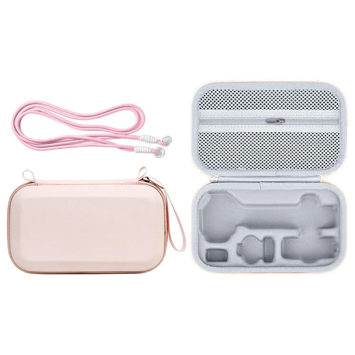 For DJI Osmo Pocket 4P Protective Case with Shoulder Strap Portable Carrying Bag - Pink - 1