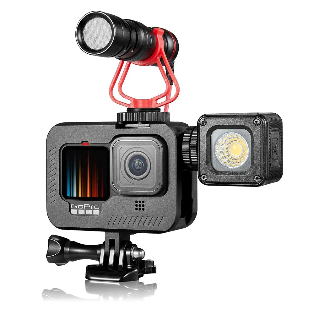 Aluminum Alloy Frame Housing Case for GoPro Hero 9 Black Action Camera - 1