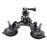 Triple Suction Cup Mount with 1/4 Threaded Head 360 Degree Tripod Ball Head - 2