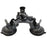 Triple Suction Cup Mount with 1/4 Threaded Head 360 Degree Tripod Ball Head - 3