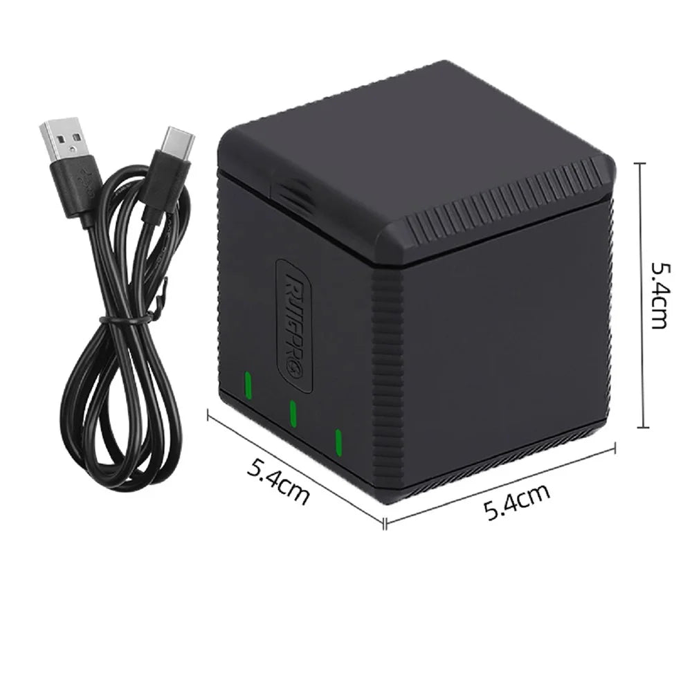 RUIGPRO AT1160 Battery Charger Kit Battery Storage Box for Gopro Hero9 Black - 7