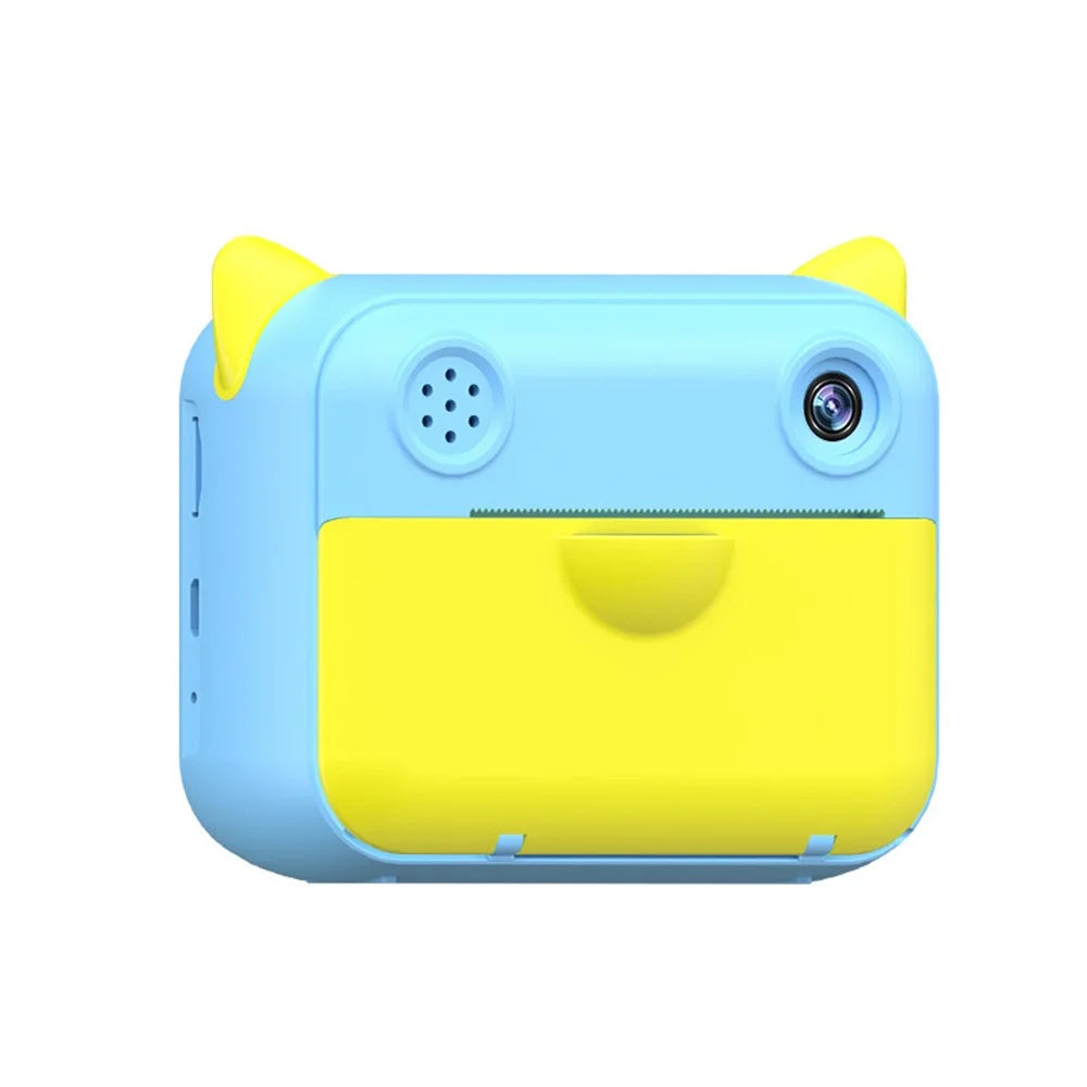 CP01 HD Thermal Printing Children Digital Camera Instant Print 2.4inch Video Camera Toy with 16G Micro SD Card - Blue - 1