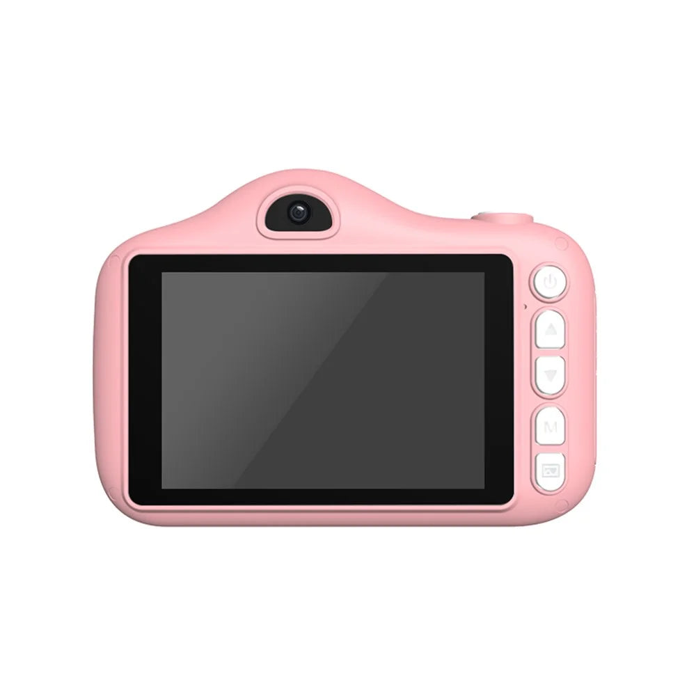 X600 3.5-inch Large Screen Kids Camera 1080P Digital Video Camera Educational Toys (without TF Card) - Pink - 4