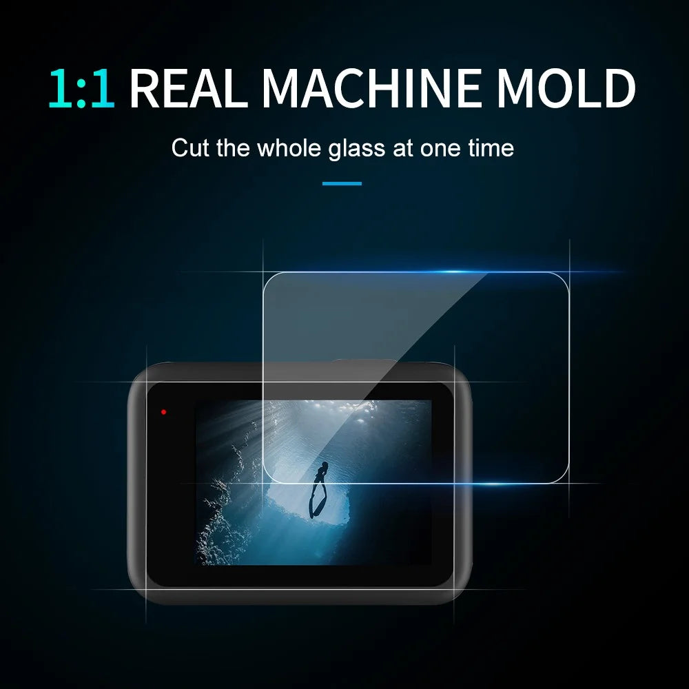 TELESIN Lens + Front and Back LCD Display Tempered Glass Film for GoPro Hero 9 / 10 / 11 - 4