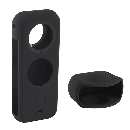 PULUZ Full Body Dust-proof Camera Protective Cover Soft Silicone Case for Insta360 ONE X2 - Black - 1