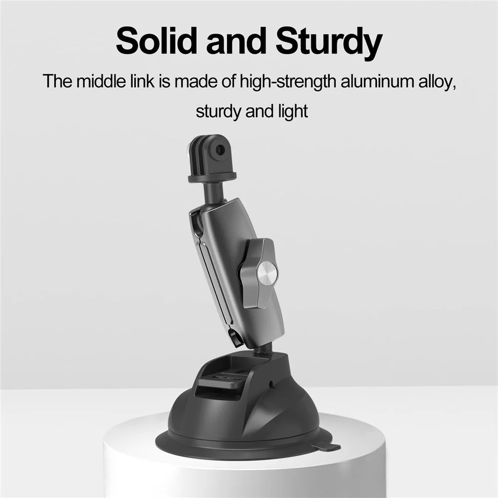 TELESIN TE-SUC-010 Car Phone Holder Suction Cup 360° Adjustable Universal 1/4 Standard Adapter for GoPro Insta360 Osmo Action Camera - 5