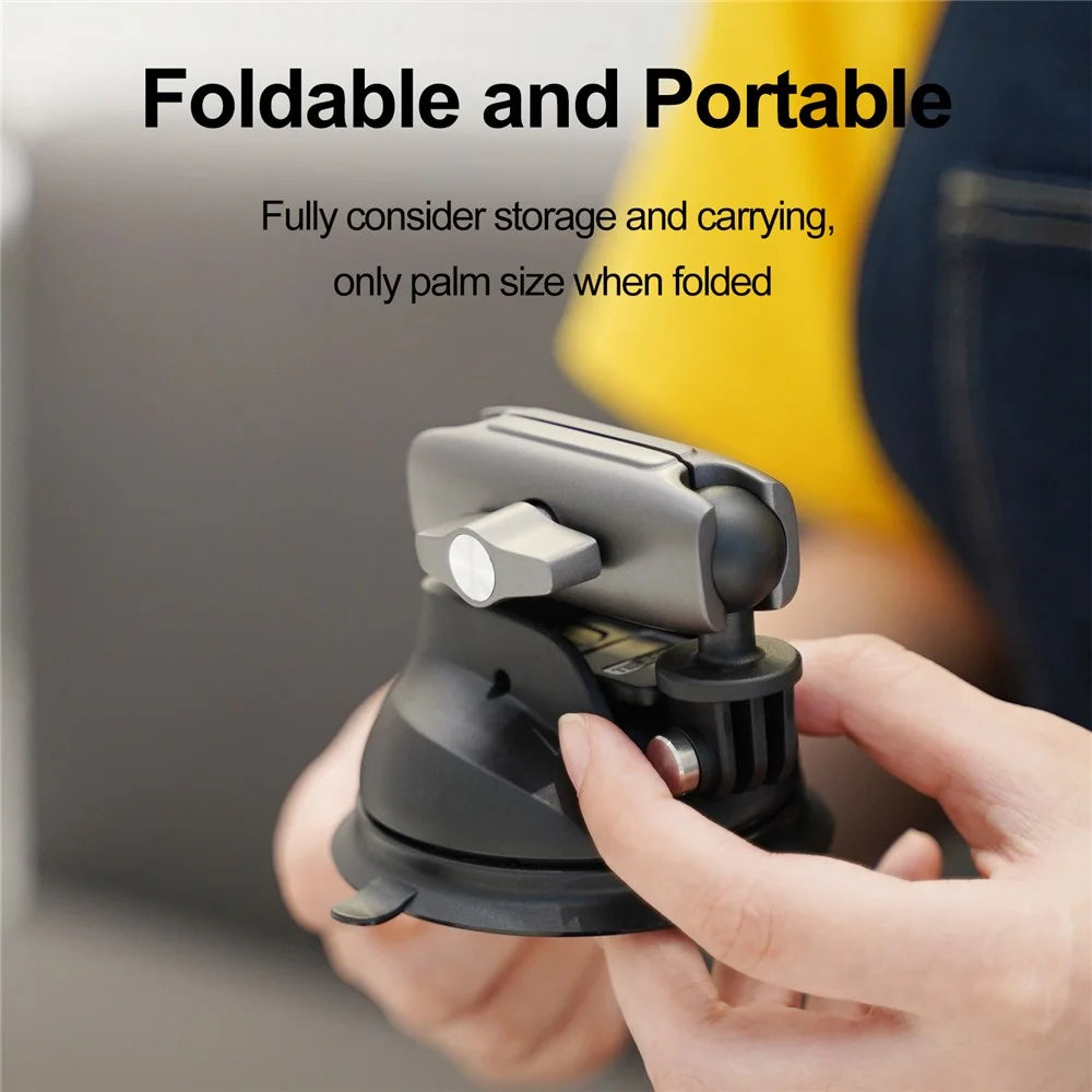 TELESIN TE-SUC-010 Car Phone Holder Suction Cup 360° Adjustable Universal 1/4 Standard Adapter for GoPro Insta360 Osmo Action Camera - 6