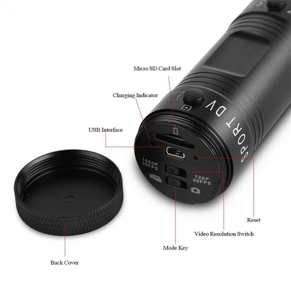 F9 HD 1080P 120 Degrees Outdoor Sports DV Mini Camcorder Waterproof Bike Motorcycle Helmet Video Camera - 3