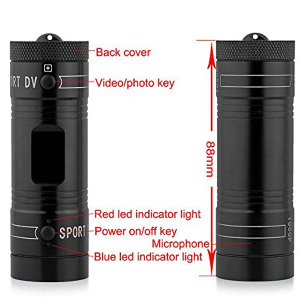 F9 HD 1080P 120 Degrees Outdoor Sports DV Mini Camcorder Waterproof Bike Motorcycle Helmet Video Camera - 5