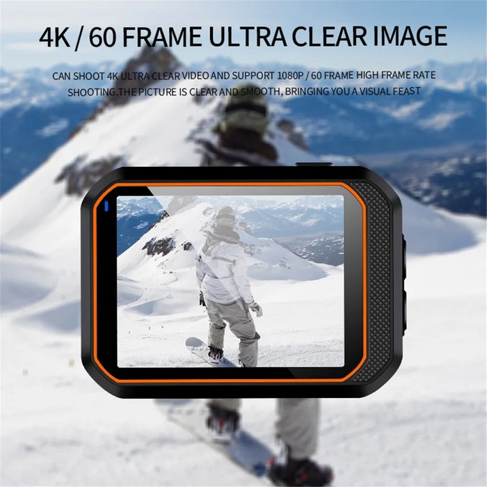 SC002 4K HD Action Camera with Remote Control Waterproof Sports DV Mini WiFi Video Helmet Camera - Black - 5