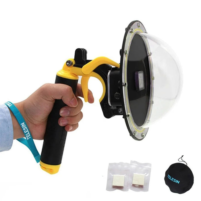 TELESIN GP-DMP-T09 30m Diving Filter Camera Dome Port Waterproof Housing Case for GoPro Hero 9 / 10 / 11 - 1
