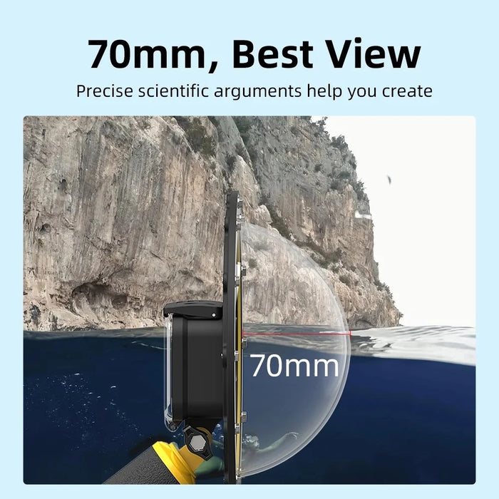 TELESIN GP-DMP-T09 30m Diving Filter Camera Dome Port Waterproof Housing Case for GoPro Hero 9 / 10 / 11 - 4