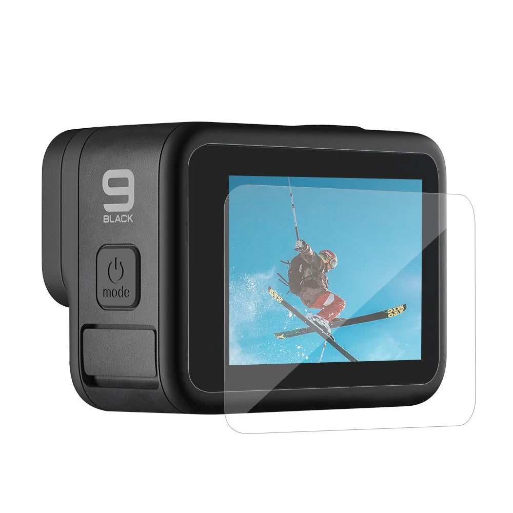 TELESIN GP-FLM-901 High Hardness Anti-explosion Tempered Glass Camera Lens Back Screen Protector Film + PET Soft Front Screen Protector for GoPro Hero 9 / 10 / 11 - 5