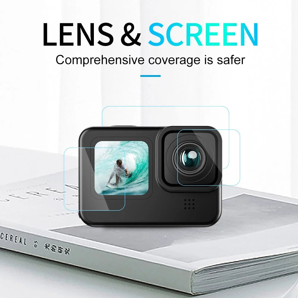 TELESIN GP-FLM-902 Anti-Scratch PET Front Display Film + PET Lens Protector + Rear Display PET Film for GoPro Hero 9 / 10 / 11 - 7