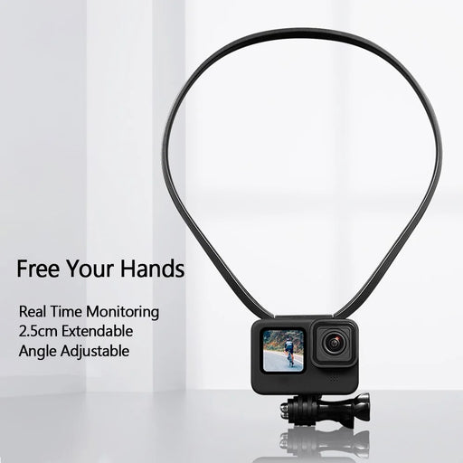 TELESIN GP-HNB-U1 Hands-free Neck Camera Holder Mount Stand Bracket for GoPro Hero 9 / 10 / 11  / 8 Action Camera Smartphone - 2