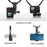 TELESIN GP-HNB-U1 Hands-free Neck Camera Holder Mount Stand Bracket for GoPro Hero 9 / 10 / 11  / 8 Action Camera Smartphone - 3