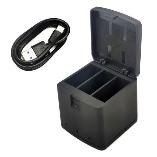 AT1271 3-Channel USB Charger Battery Charging Station with LED Indicator for GoPro Hero 9/10 - 1