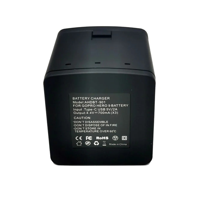 AT1271 3-Channel USB Charger Battery Charging Station with LED Indicator for GoPro Hero 9/10 - 4